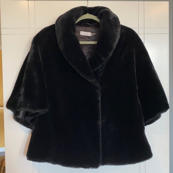 Calvin Klein Faux Fur Jacket - Picture 1 of 5
